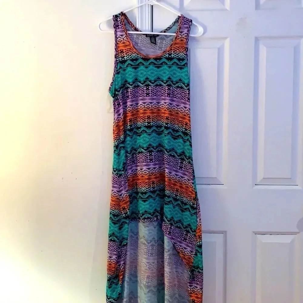Aztec print dress